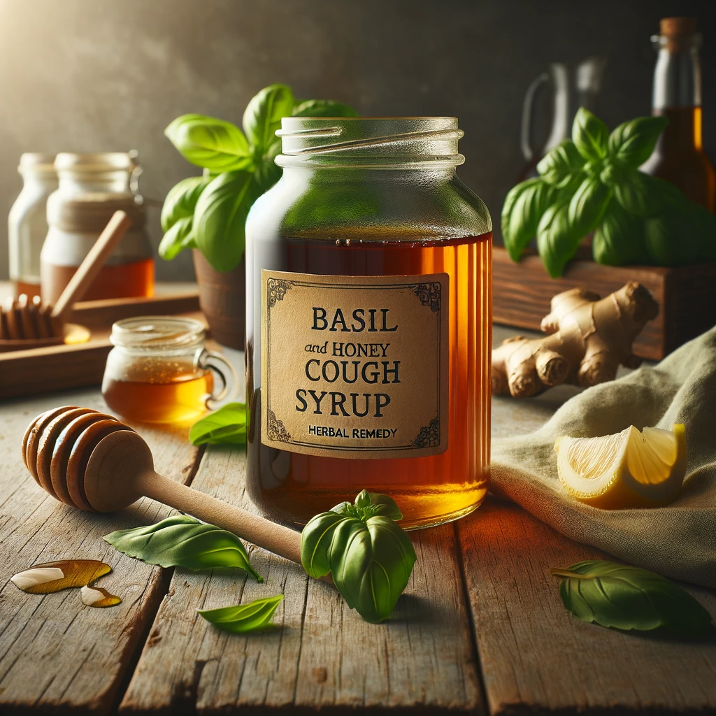 natural cough syrup basil and honey