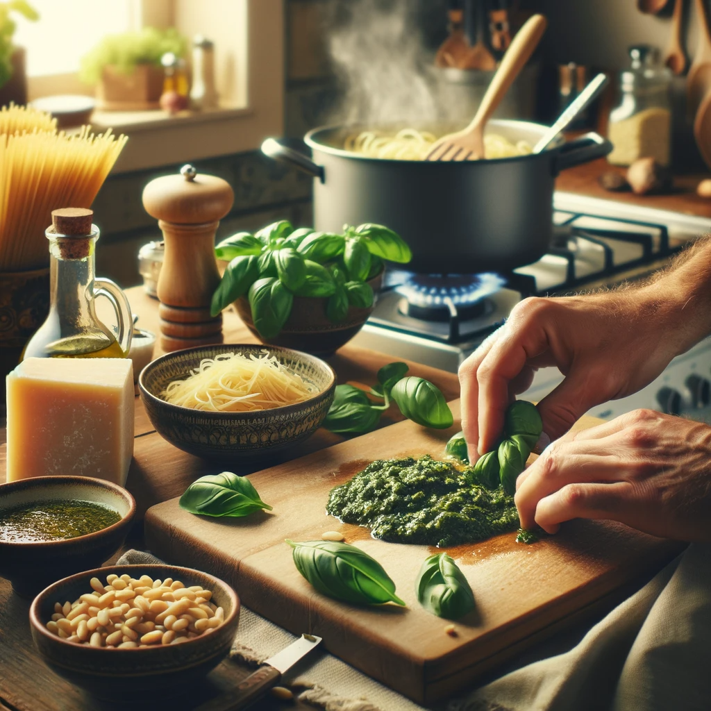 homemade basil pesto simple healthy Herbal Ella