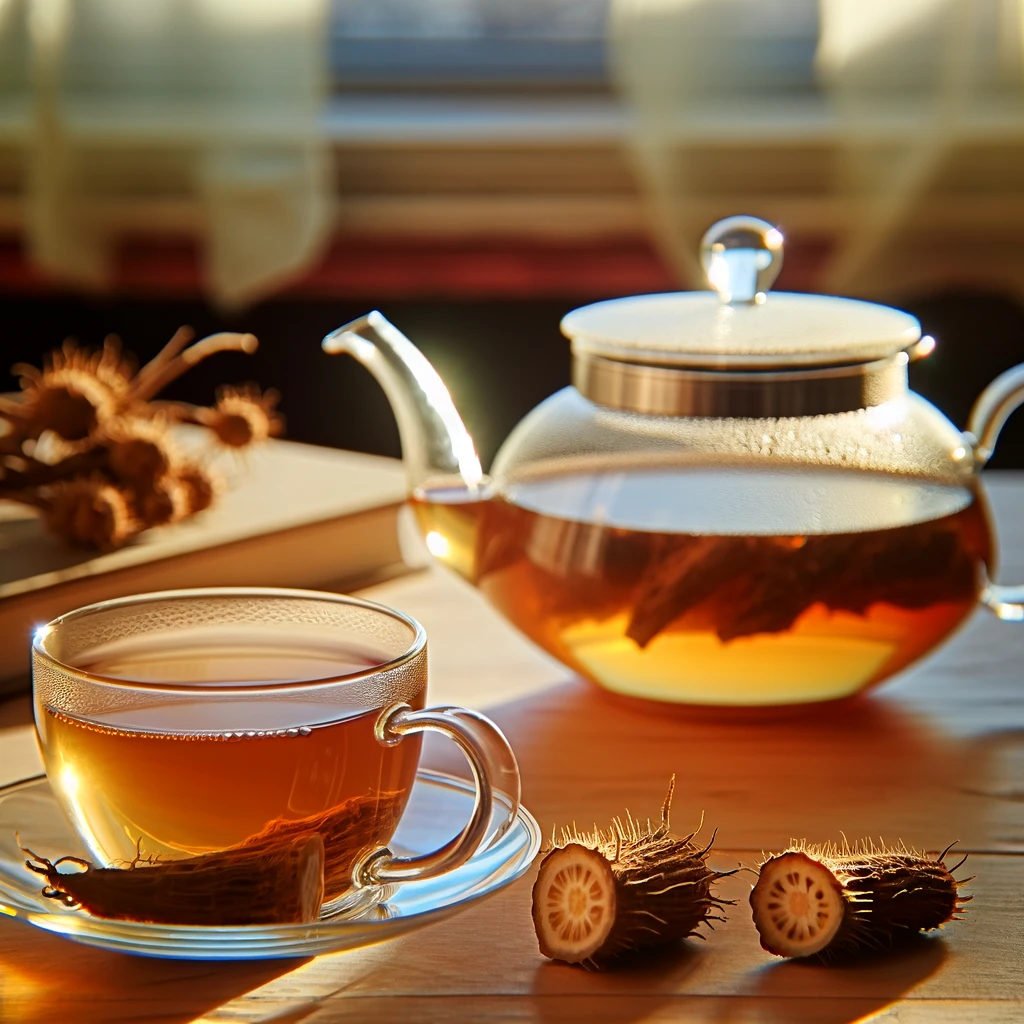 Burdock tea Burdock tea