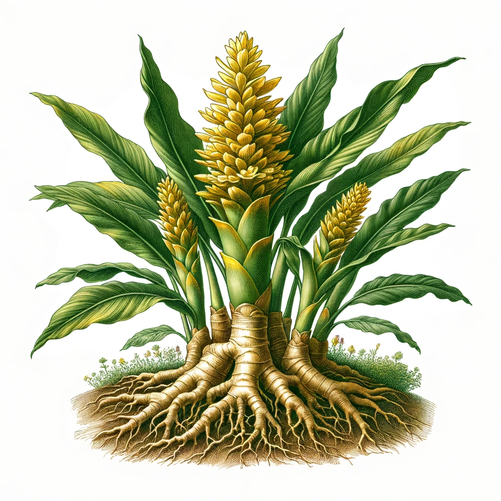 ginger plant illustration ginger plant illustration