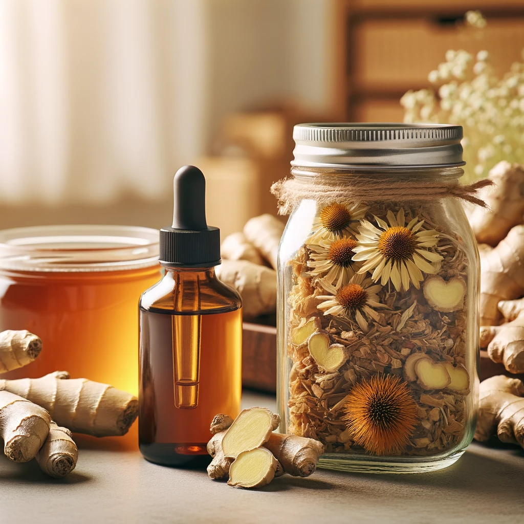 Discover the Immunity Oxymel recipe, a natural blend of ginger, echinacea, and honey to boost your immune system during cold and flu season.